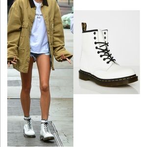 Women’s White Doc Marten Boots